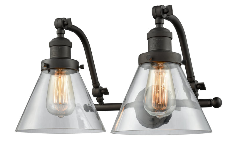 Innovations 515-2W-OB-G42 Two Light Bath Vanity, Oil Rubbed Bronze