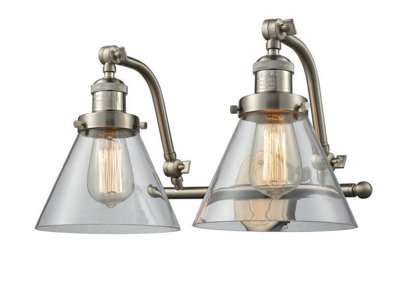 Innovations 515-2W-SN-G42 Two Light Bath Vanity, Brushed Satin Nickel