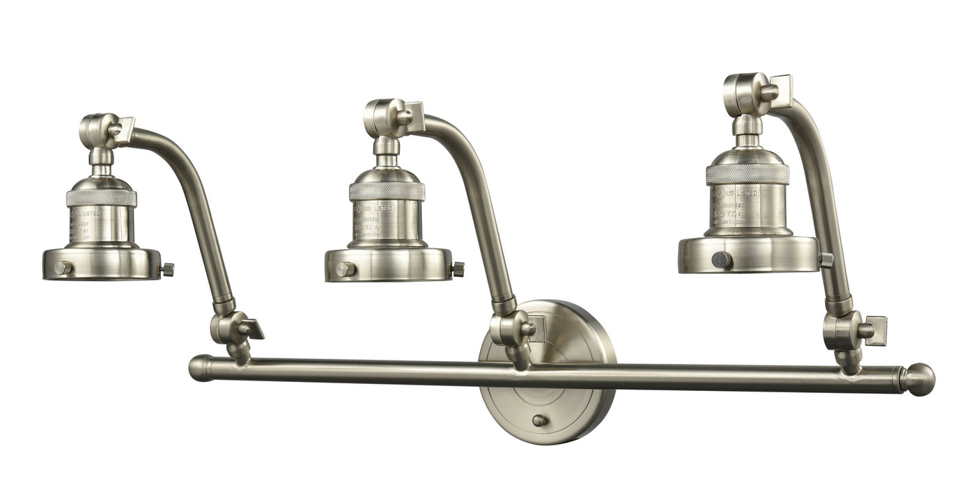Innovations 515-3W-SN Three Light Bath Vanity, Brushed Satin Nickel