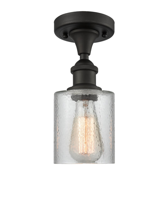 Innovations 516-1C-OB-G112 One Light Semi-Flush Mount, Oil Rubbed Bronze