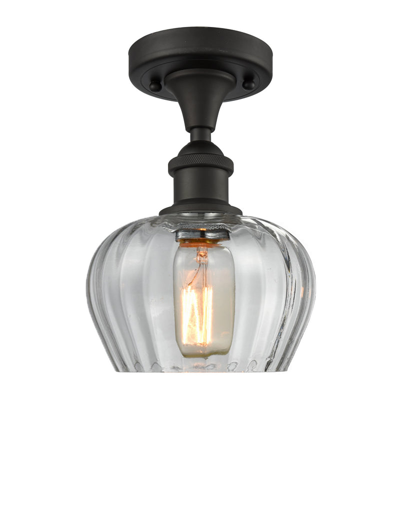 Innovations 516-1C-OB-G92 One Light Semi-Flush Mount, Oil Rubbed Bronze
