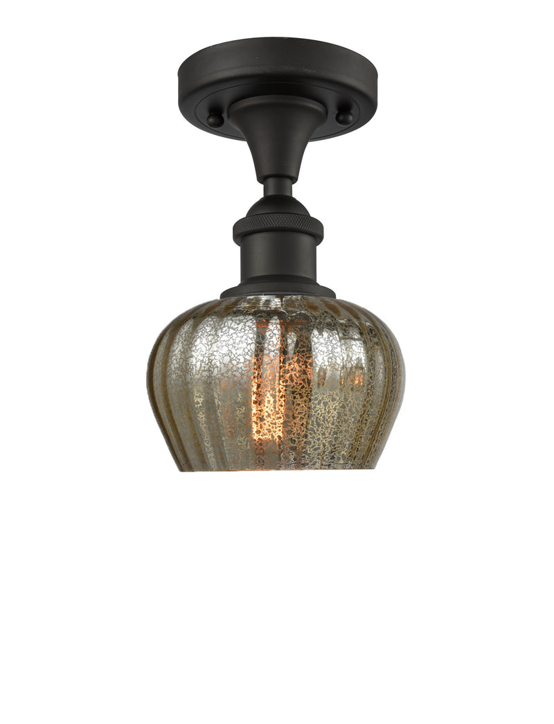 Innovations 516-1C-OB-G96 One Light Semi-Flush Mount, Oil Rubbed Bronze