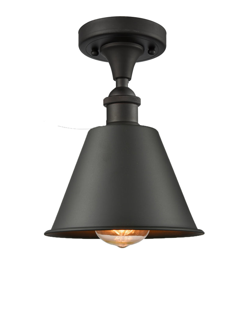 Innovations 516-1C-OB-M8 One Light Semi-Flush Mount, Oil Rubbed Bronze