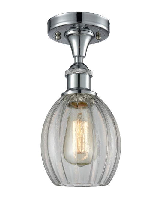 Innovations 516-1C-PC-G82 One Light Semi-Flush Mount, Polished Chrome