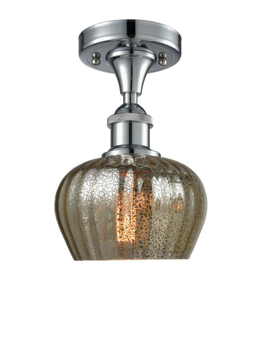 Innovations 516-1C-PC-G96 One Light Semi-Flush Mount, Polished Chrome