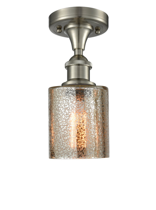 Innovations 516-1C-SN-G116 One Light Semi-Flush Mount, Brushed Satin Nickel