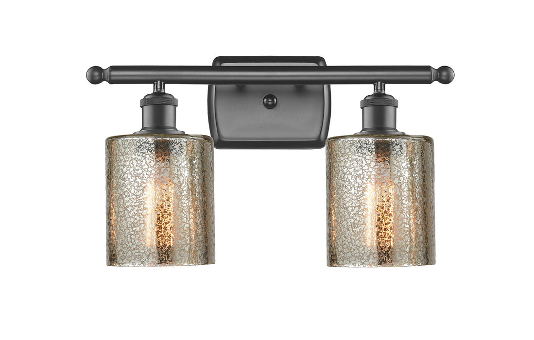 Innovations 516-2W-OB-G116 Two Light Bath Vanity, Oil Rubbed Bronze