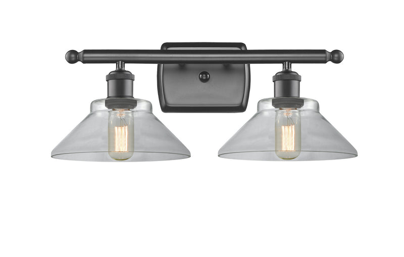 Innovations 516-2W-OB-G132 Two Light Bath Vanity, Oil Rubbed Bronze