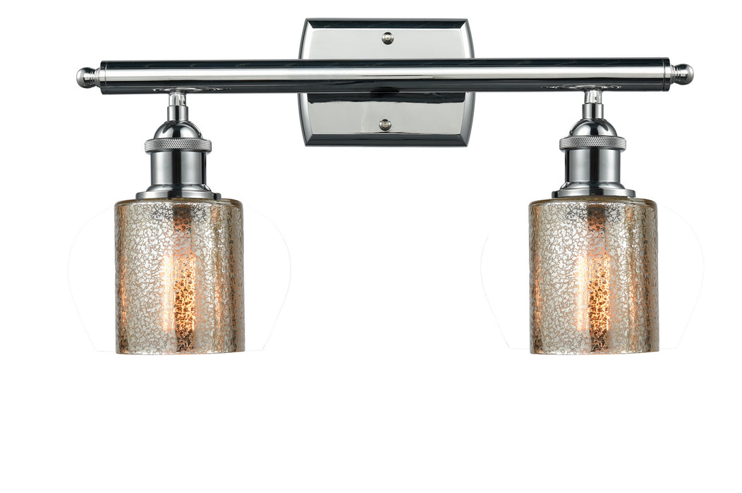 Innovations 516-2W-PC-G116 Two Light Bath Vanity, Polished Chrome