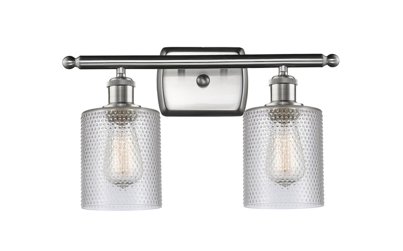 Innovations 516-2W-SN-G112 Two Light Bath Vanity, Brushed Satin Nickel