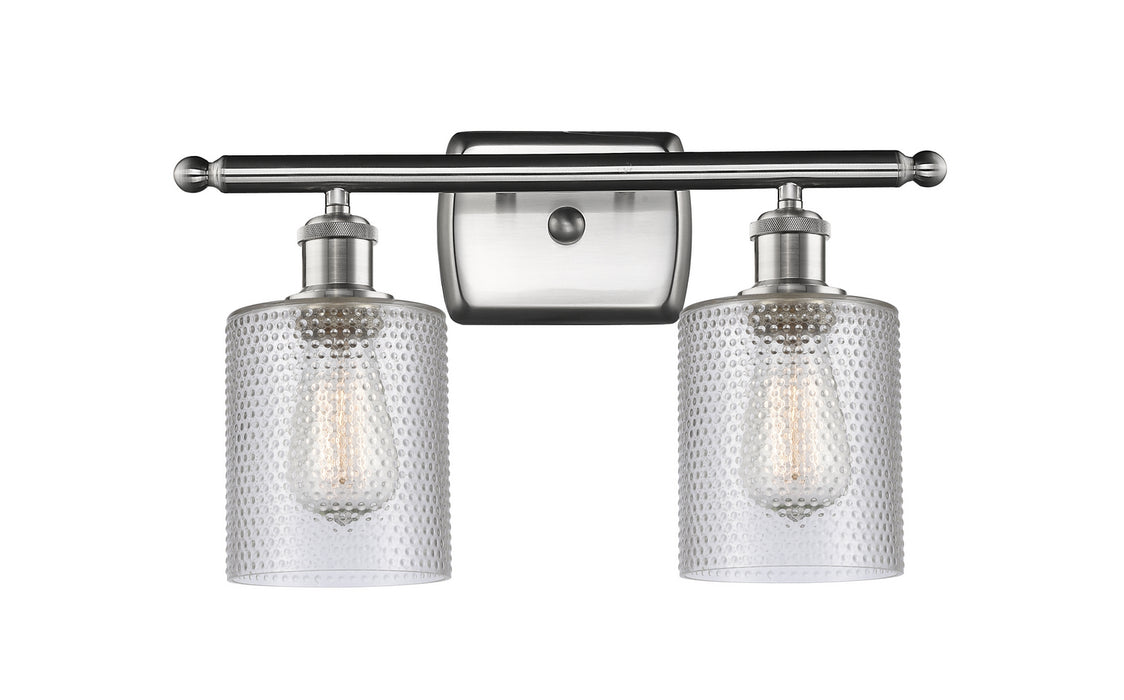 Innovations 516-2W-SN-G112 Two Light Bath Vanity, Brushed Satin Nickel
