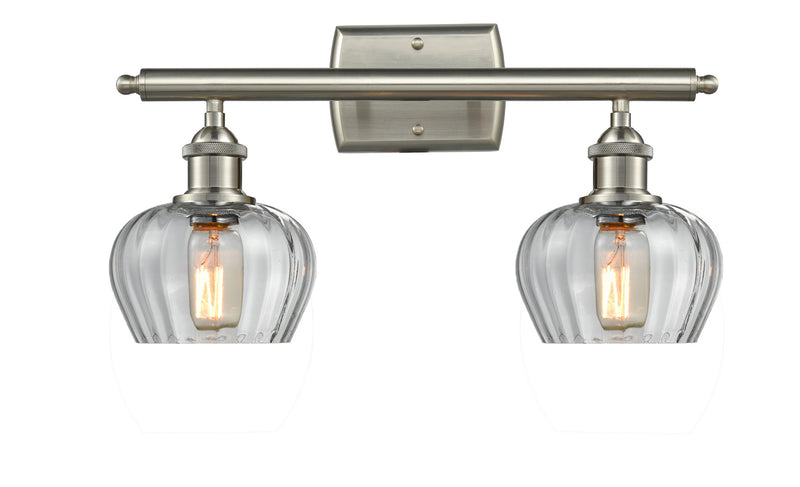 Innovations 516-2W-SN-G92 Two Light Bath Vanity, Brushed Satin Nickel