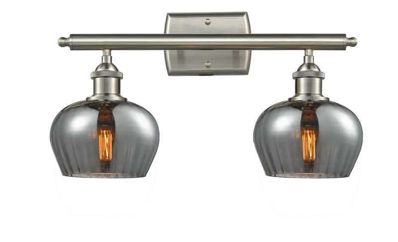 Innovations 516-2W-SN-G93 Two Light Bath Vanity, Brushed Satin Nickel