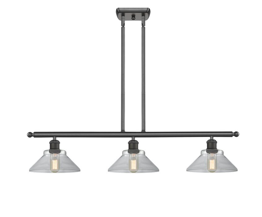 Innovations 516-3I-OB-G132 Three Light Island Pendant, Oil Rubbed Bronze