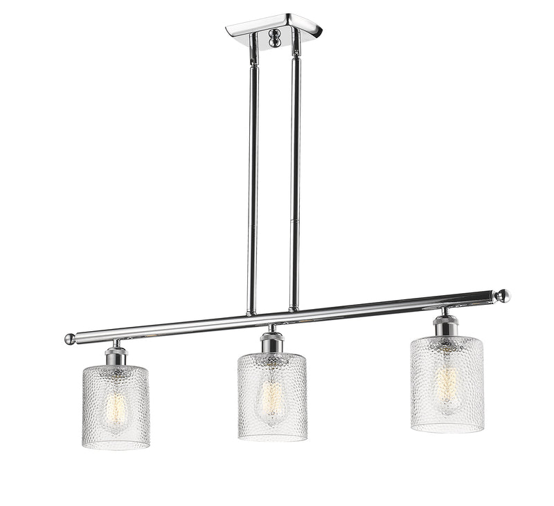 Innovations 516-3I-PC-G112 Three Light Island Pendant, Polished Chrome
