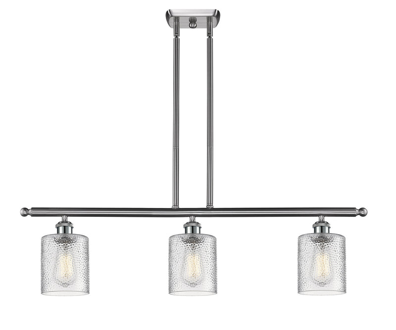 Innovations 516-3I-SN-G112 Three Light Island Pendant, Brushed Satin Nickel