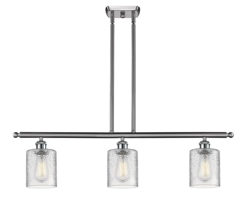 Innovations 516-3I-SN-G112 Three Light Island Pendant, Brushed Satin Nickel