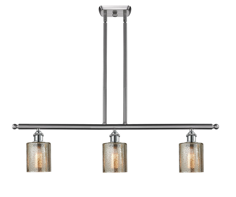 Innovations 516-3I-SN-G116 Three Light Island Pendant, Brushed Satin Nickel