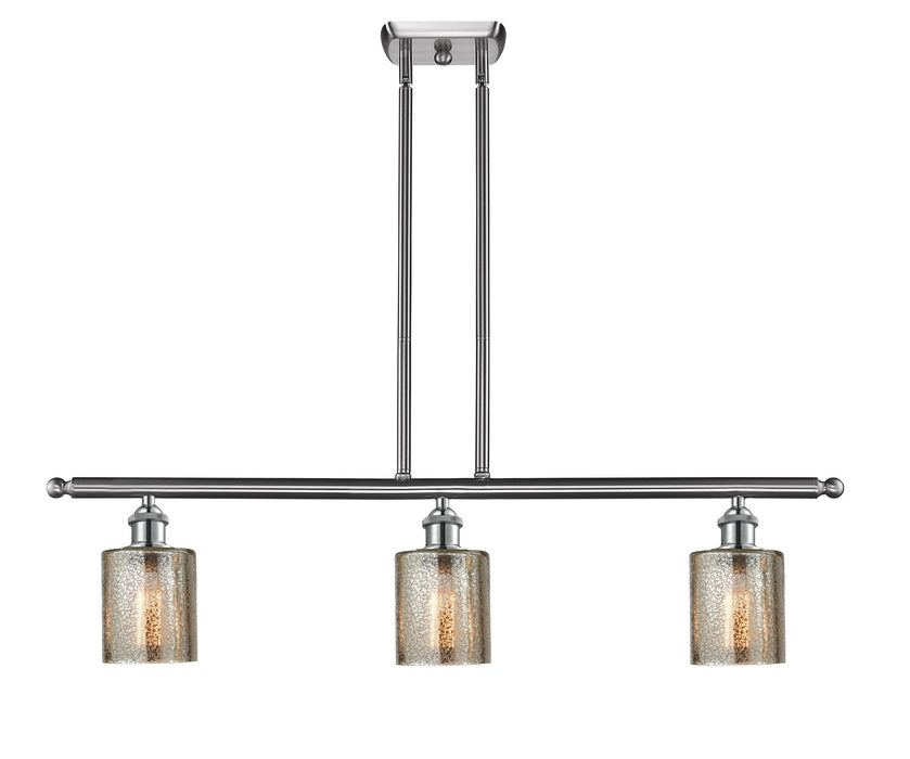 Innovations 516-3I-SN-G116 Three Light Island Pendant, Brushed Satin Nickel