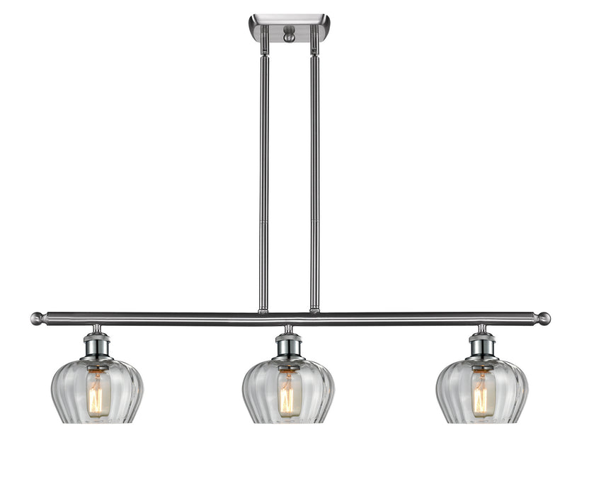 Innovations 516-3I-SN-G92 Three Light Island Pendant, Brushed Satin Nickel