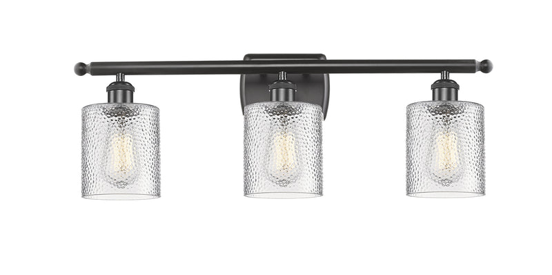 Innovations 516-3W-OB-G112 Three Light Bath Vanity, Oil Rubbed Bronze