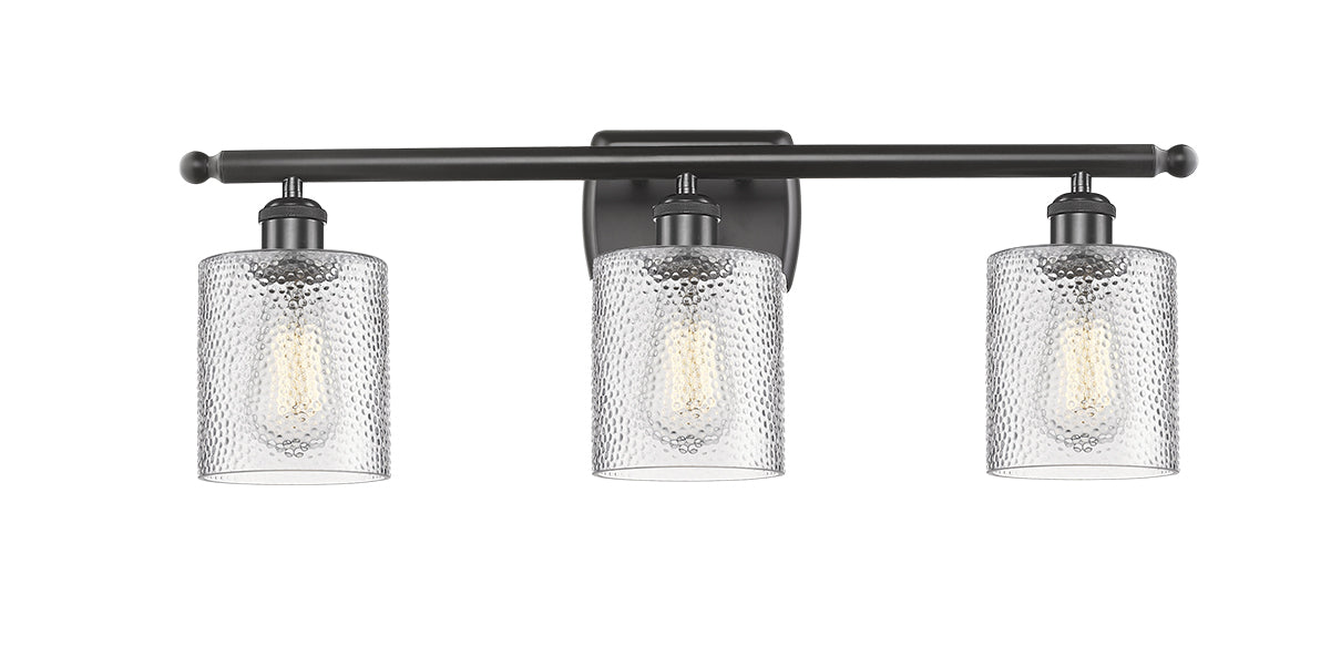 Innovations 516-3W-OB-G112 Three Light Bath Vanity, Oil Rubbed Bronze
