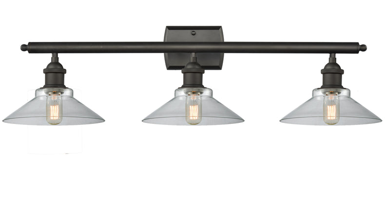 Innovations 516-3W-OB-G132 Three Light Bath Vanity, Oil Rubbed Bronze