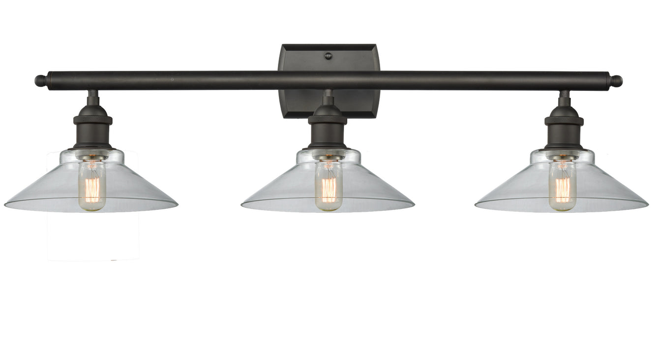 Innovations 516-3W-OB-G132 Three Light Bath Vanity, Oil Rubbed Bronze