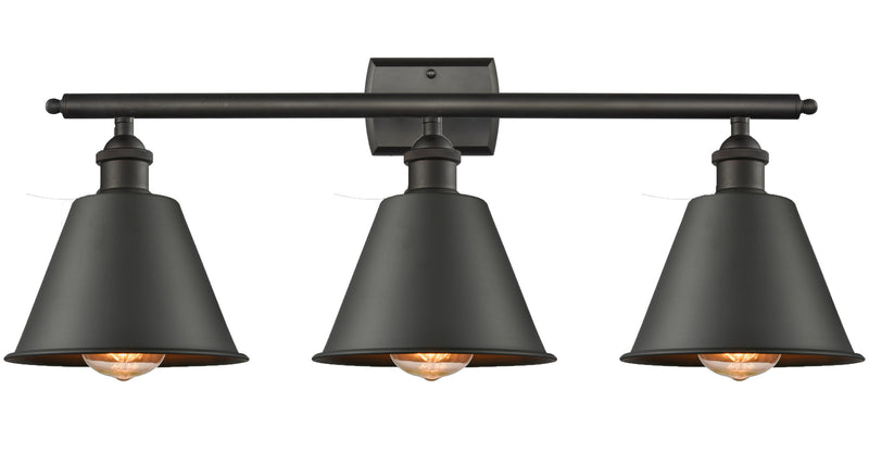 Innovations 516-3W-OB-M8 Three Light Bath Vanity, Oil Rubbed Bronze