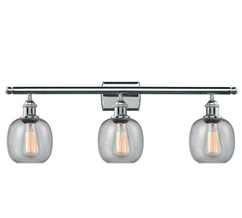 Innovations 516-3W-PC-G104 Three Light Bath Vanity, Polished Chrome