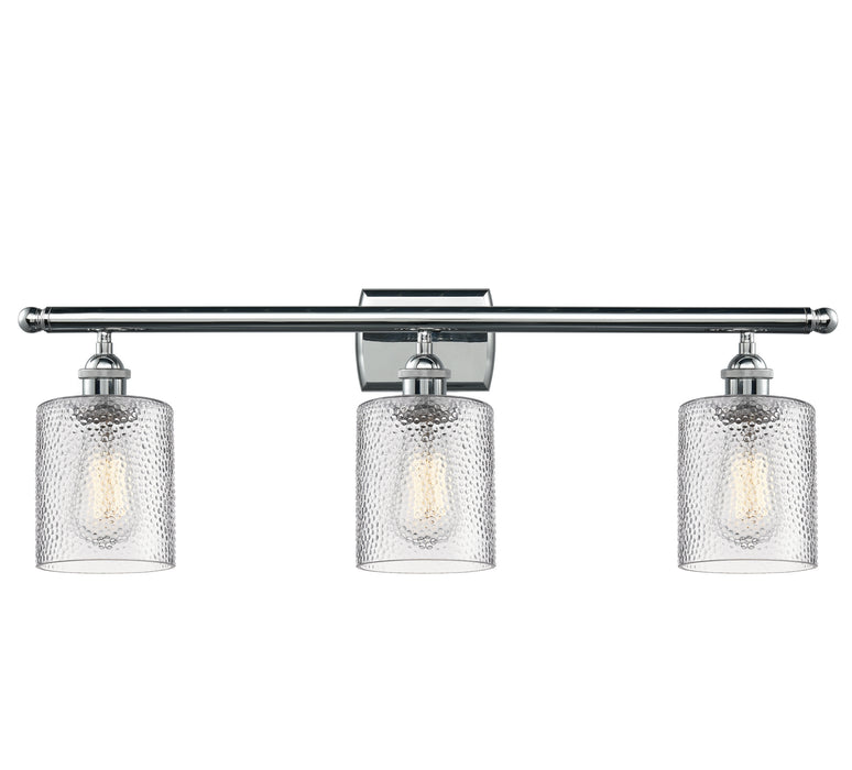 Innovations 516-3W-PC-G112 Three Light Bath Vanity, Polished Chrome
