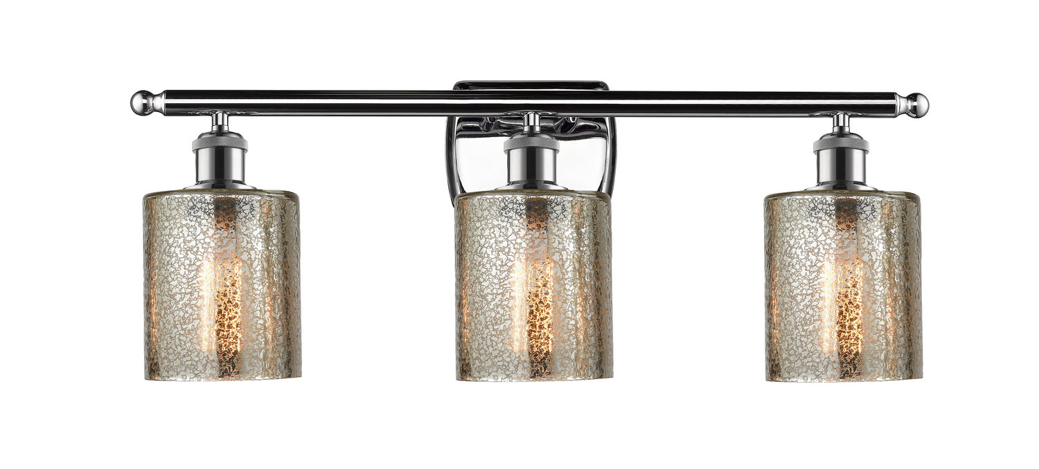 Innovations 516-3W-PC-G116 Three Light Bath Vanity, Polished Chrome