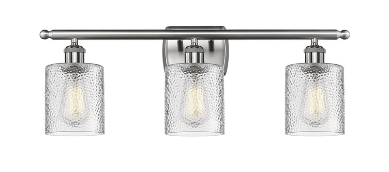 Innovations 516-3W-SN-G112 Three Light Bath Vanity, Brushed Satin Nickel
