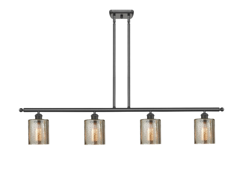 Innovations 516-4I-OB-G116 Four Light Island Pendant, Oil Rubbed Bronze
