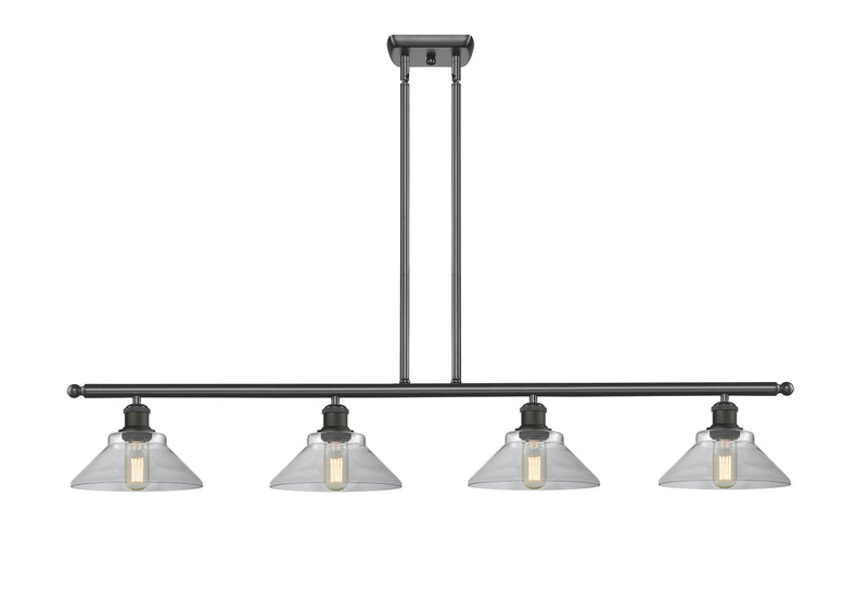 Innovations 516-4I-OB-G132 Four Light Island Pendant, Oil Rubbed Bronze