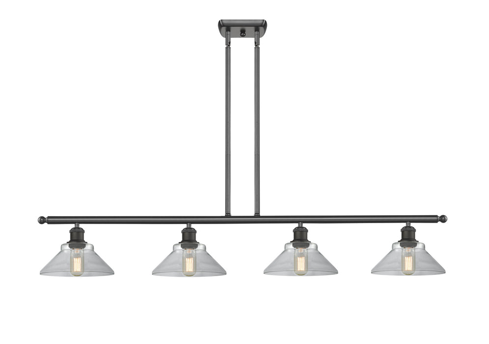 Innovations 516-4I-OB-G132 Four Light Island Pendant, Oil Rubbed Bronze