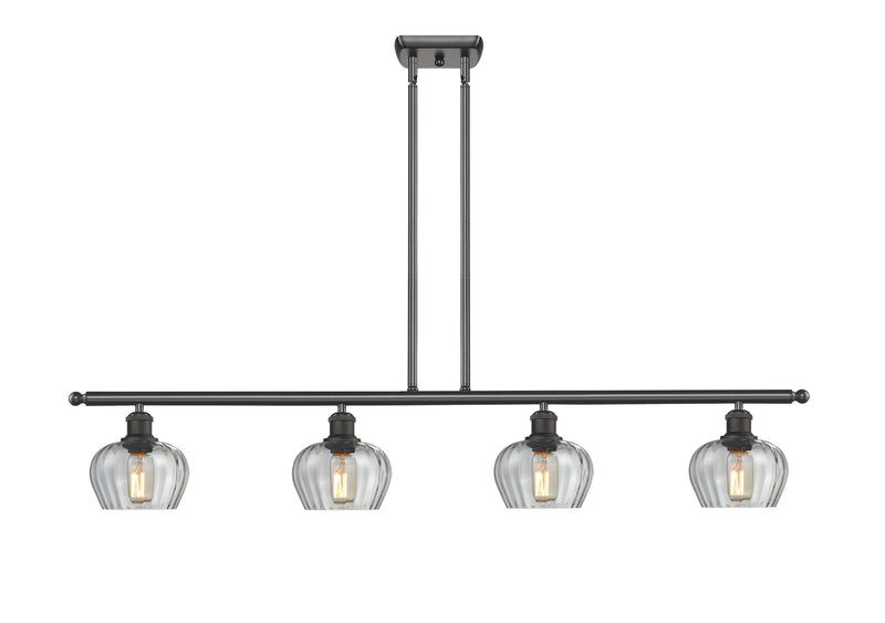 Innovations 516-4I-OB-G92 Four Light Island Pendant, Oil Rubbed Bronze
