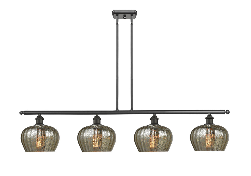 Innovations 516-4I-OB-G96 Four Light Island Pendant, Oil Rubbed Bronze