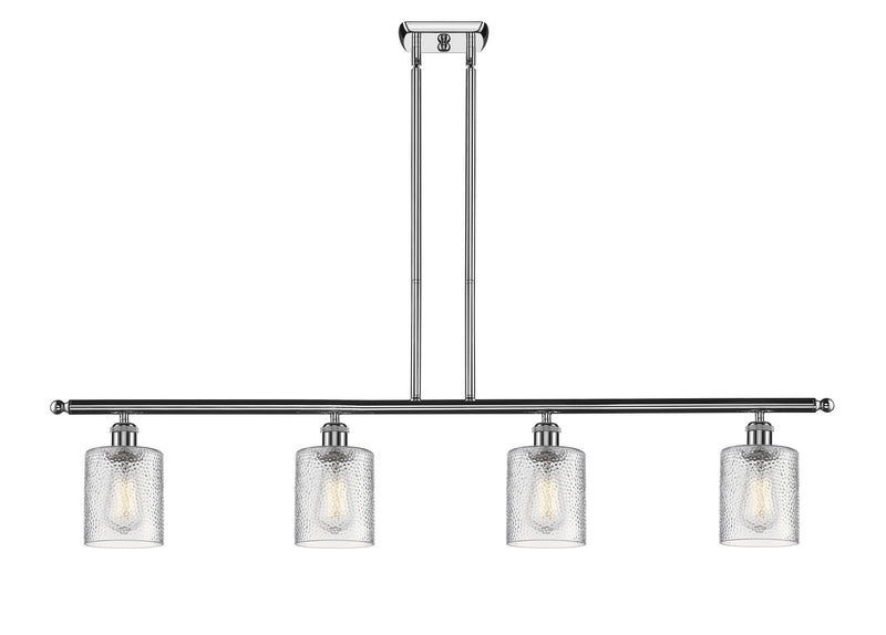 Innovations 516-4I-PC-G112 Four Light Island Pendant, Polished Chrome