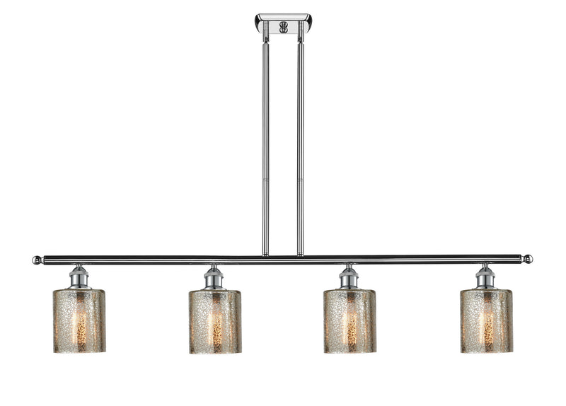 Innovations 516-4I-PC-G116 Four Light Island Pendant, Polished Chrome