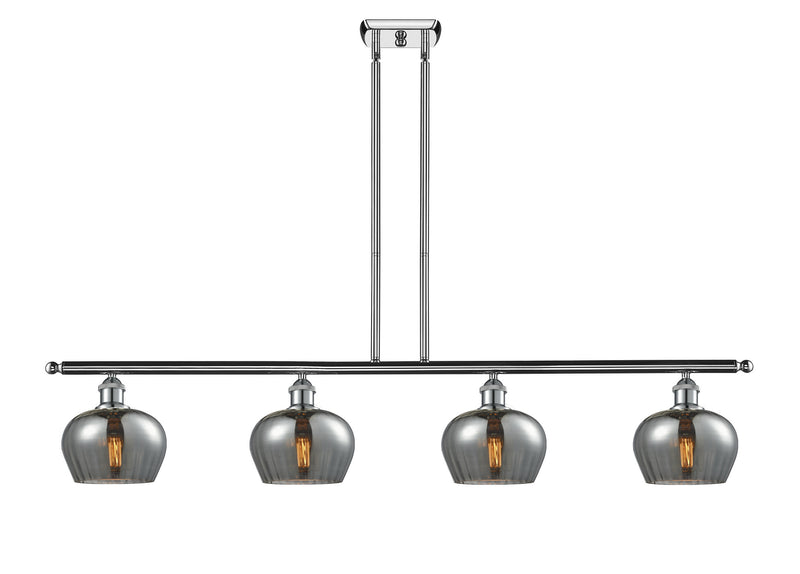 Innovations 516-4I-PC-G93 Four Light Island Pendant, Polished Chrome