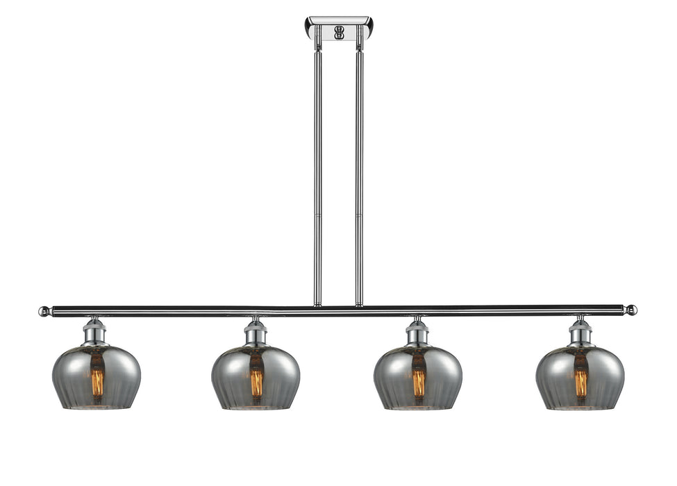 Innovations 516-4I-PC-G93 Four Light Island Pendant, Polished Chrome