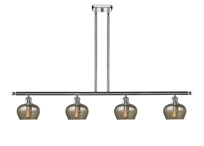 Innovations 516-4I-PC-G96 Four Light Island Pendant, Polished Chrome