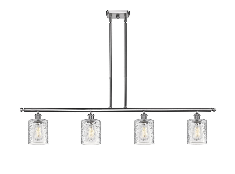 Innovations 516-4I-SN-G112 Four Light Island Pendant, Brushed Satin Nickel