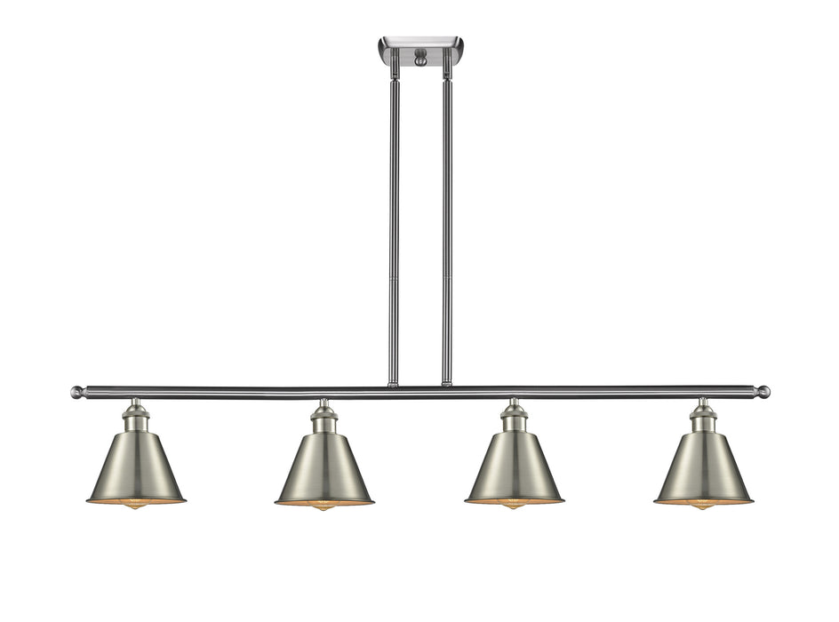 Innovations 516-4I-SN-M8 Four Light Island Pendant, Brushed Satin Nickel