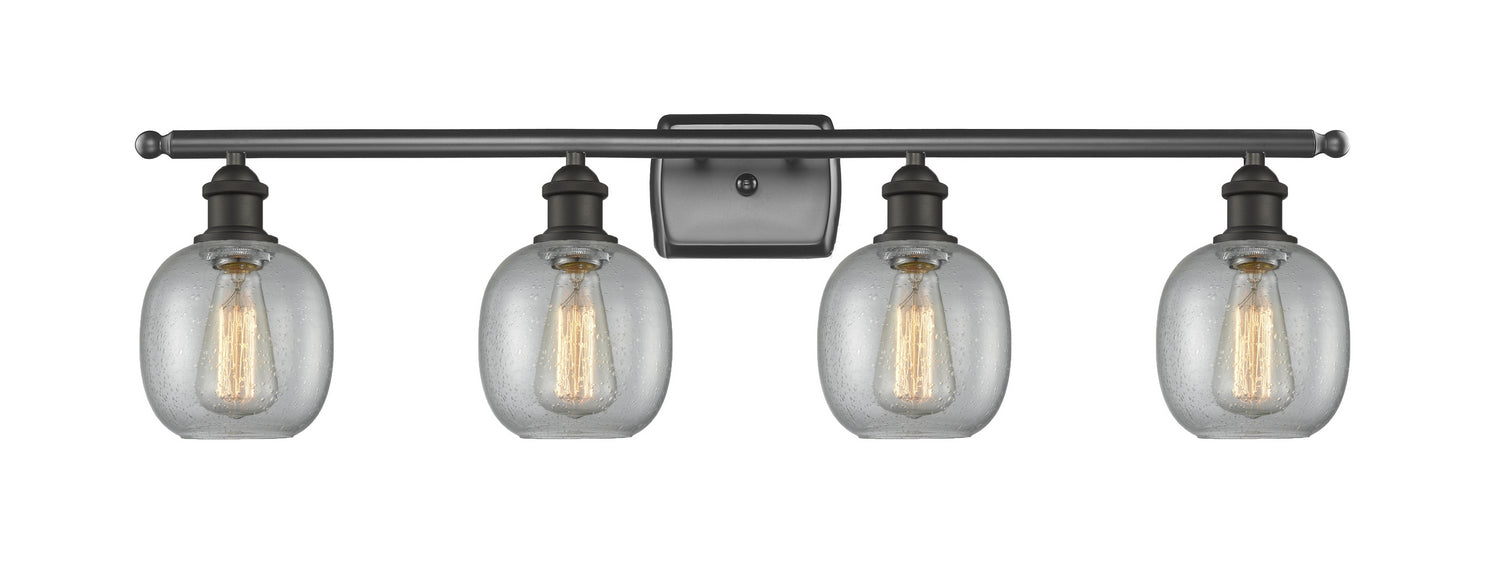 Innovations 516-4W-OB-G104 Four Light Bath Vanity, Oil Rubbed Bronze
