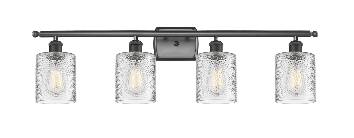 Innovations 516-4W-OB-G112 Four Light Bath Vanity, Oil Rubbed Bronze