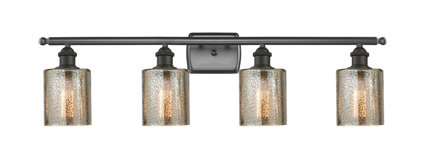 Innovations 516-4W-OB-G116 Four Light Bath Vanity, Oil Rubbed Bronze