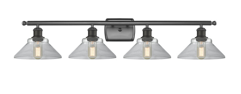 Innovations 516-4W-OB-G132 Four Light Bath Vanity, Oil Rubbed Bronze