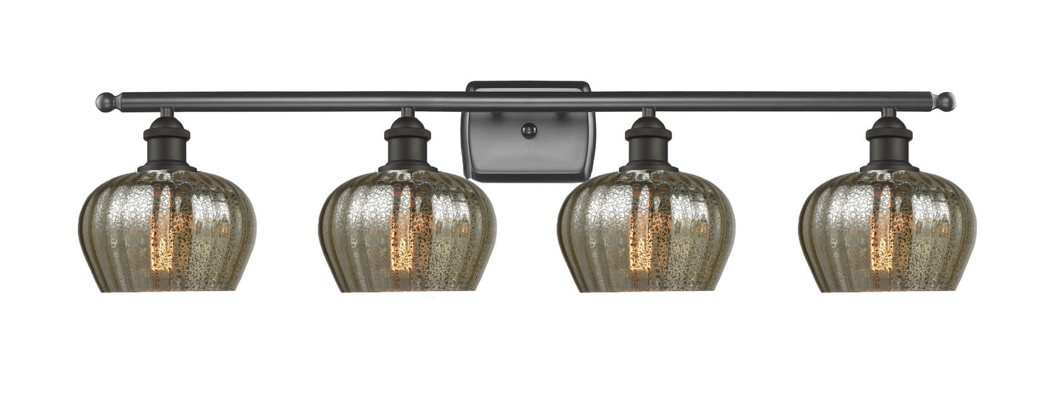 Innovations 516-4W-OB-G96 Four Light Bath Vanity, Oil Rubbed Bronze